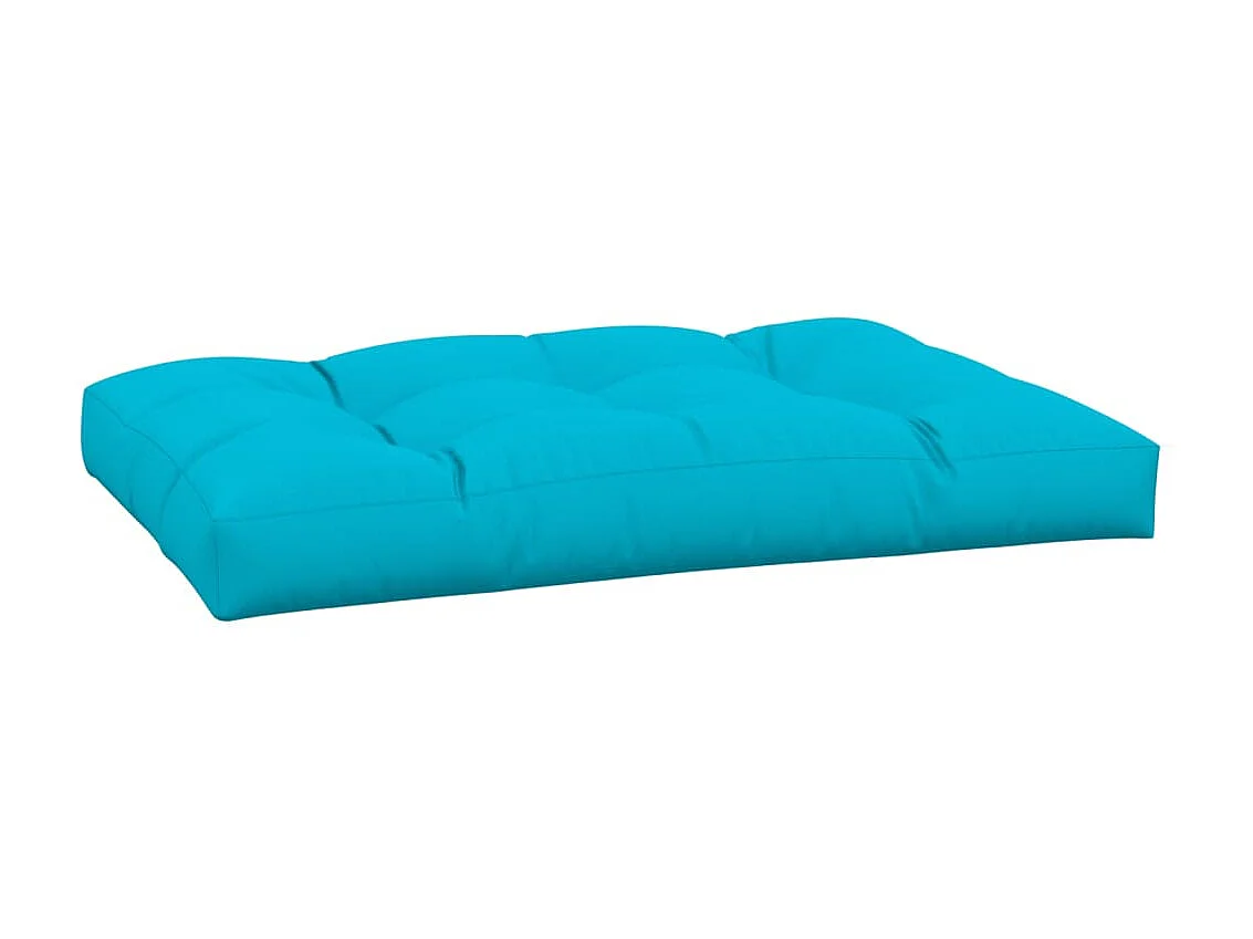 Coussin de palette turquoise 120x80x12 cm tissu OFR36552