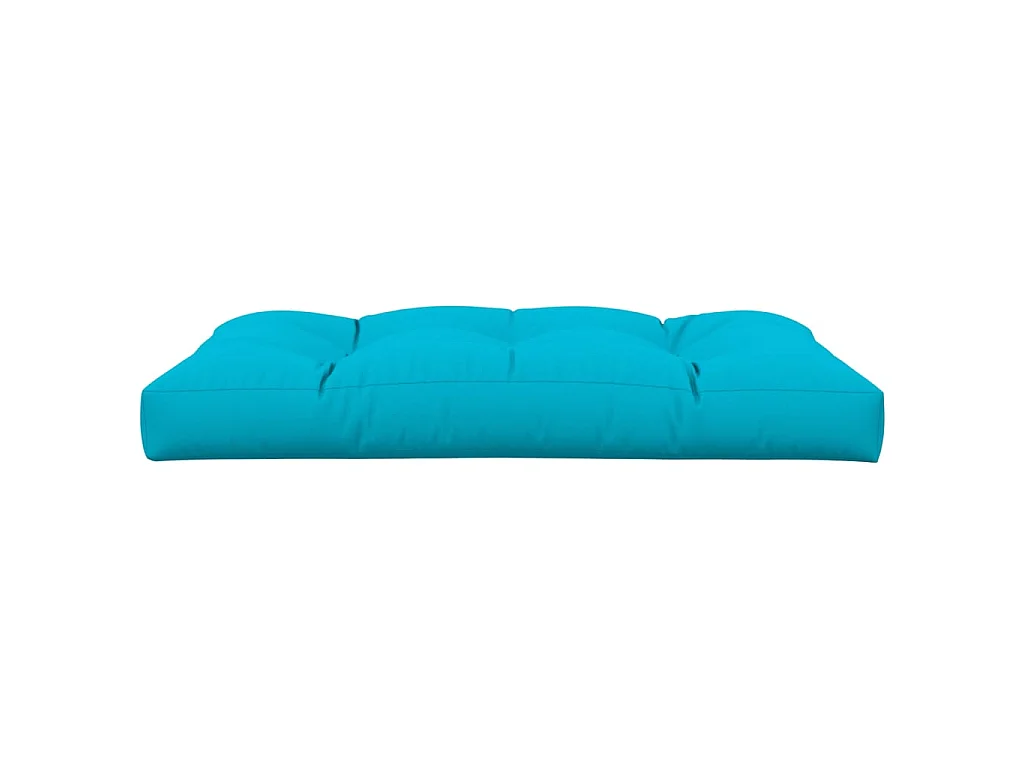 Coussin de palette turquoise 120x80x12 cm tissu OFR36552