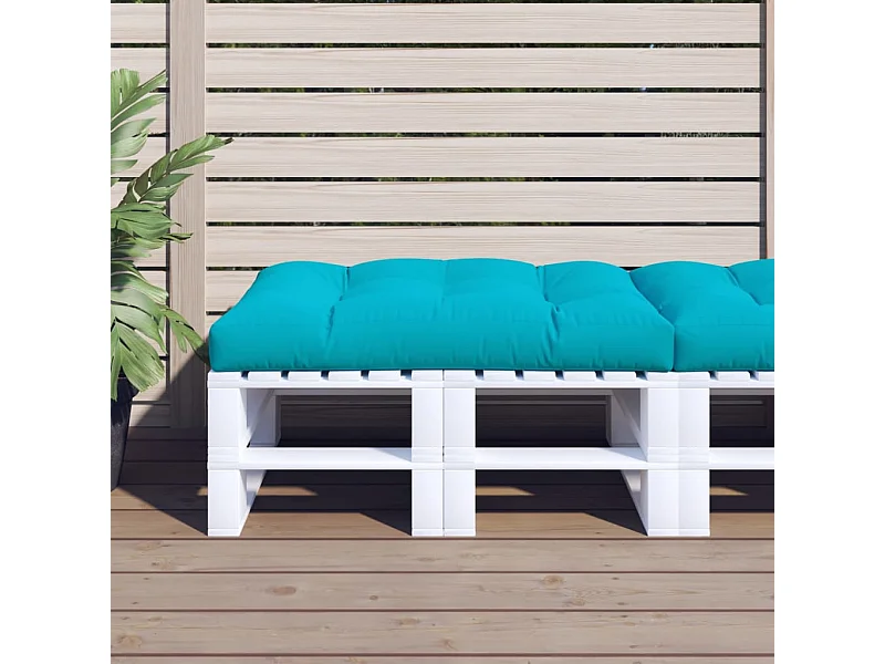 Palletkussen 120x80x12 cm stof turquoise NL973541