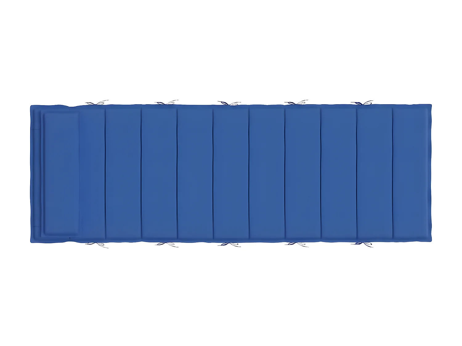 Coussin de chaise longue bleu royal 180x60x3 cm tissu oxford OFR38914