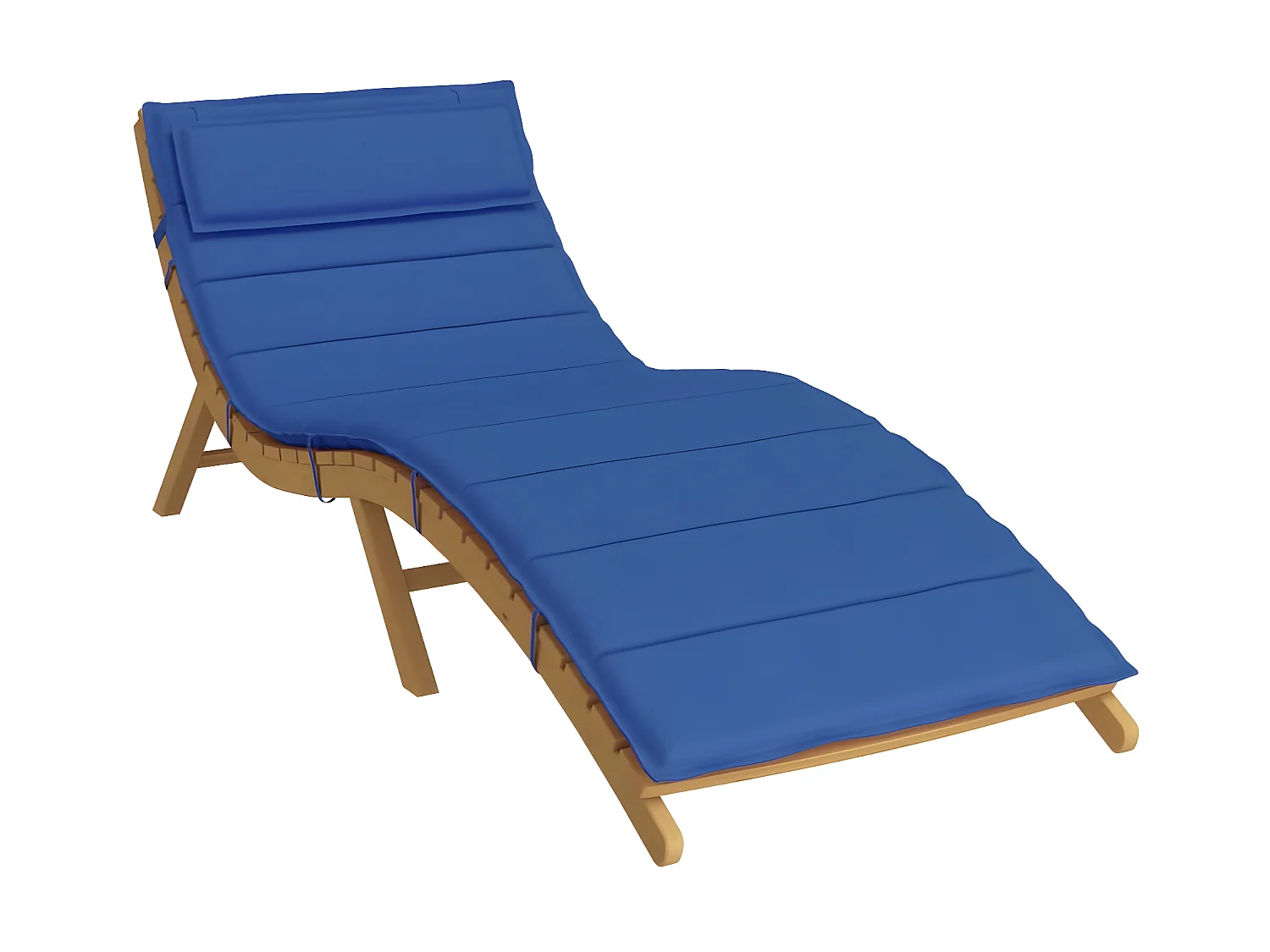 Coussin de chaise longue bleu royal 180x60x3 cm tissu oxford OFR38914