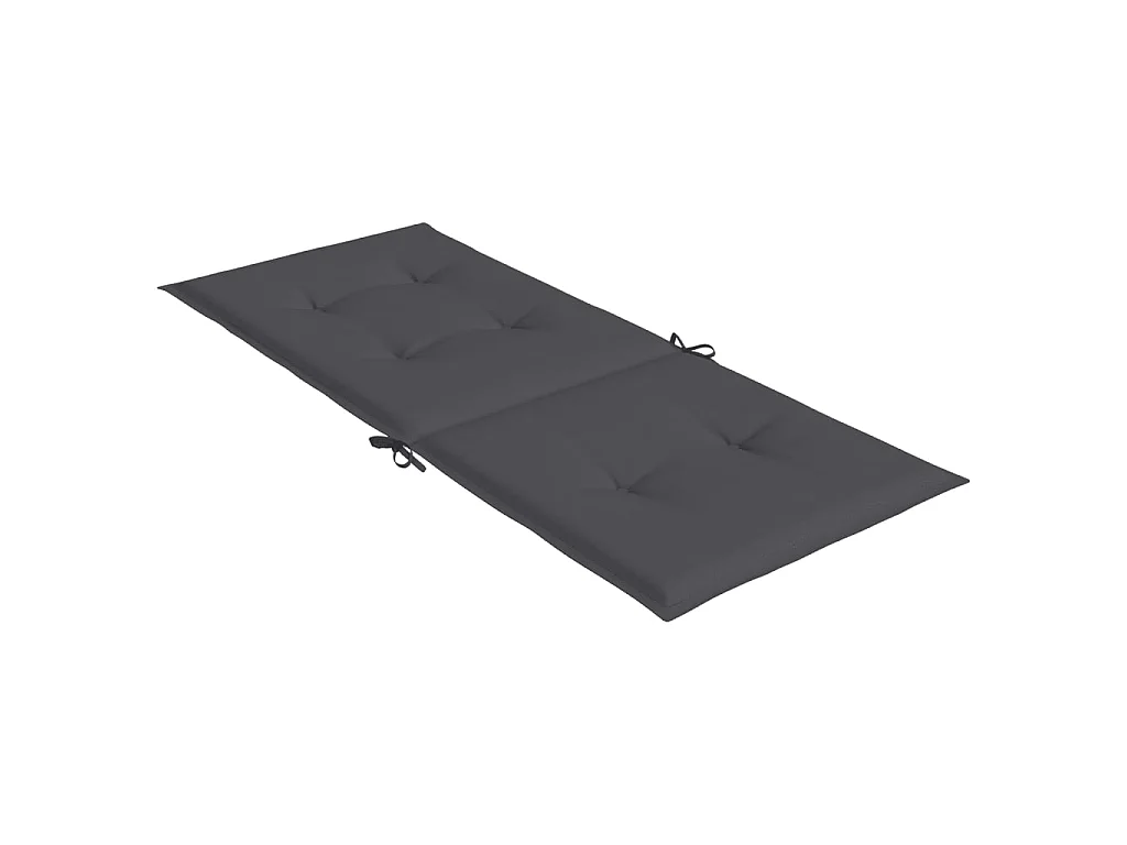 Coussins de chaise de jardin à dossier haut Lot de 2 anthracite OFR67155