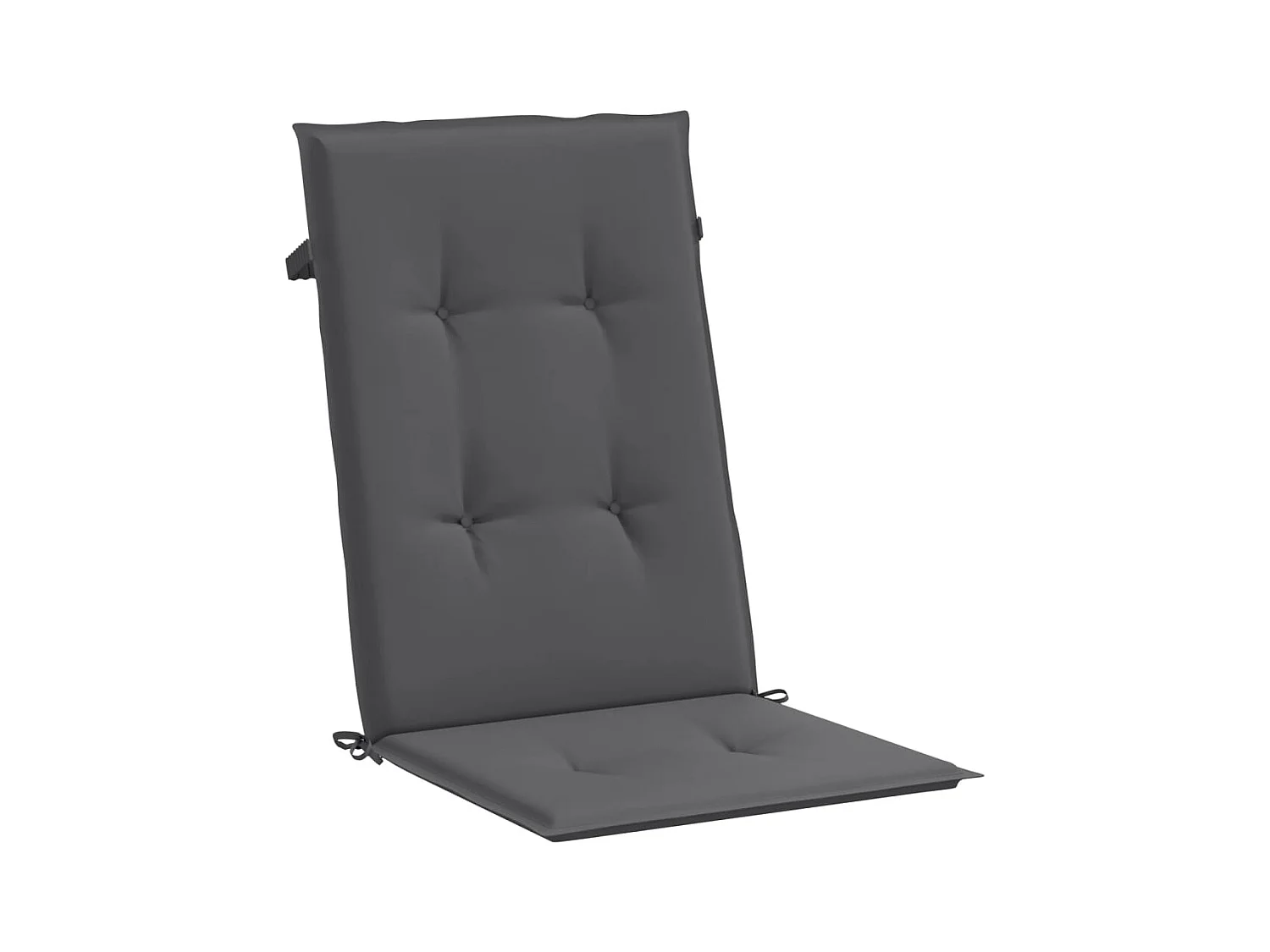 Tuinstoelkussens rugleuning 2 st 120x50x3 cm stof antraciet NL611835