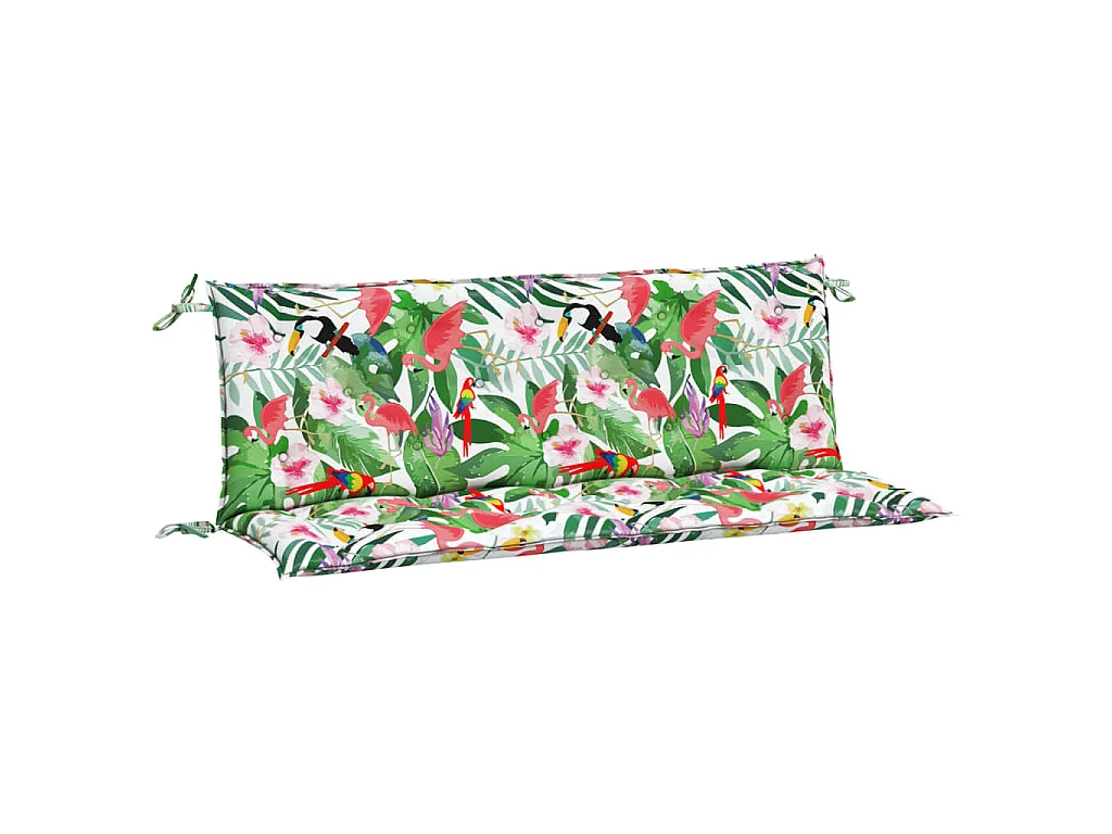 Cojines para banco de jardín 2 uds tela multicolor 150x50x7 cm ES434697