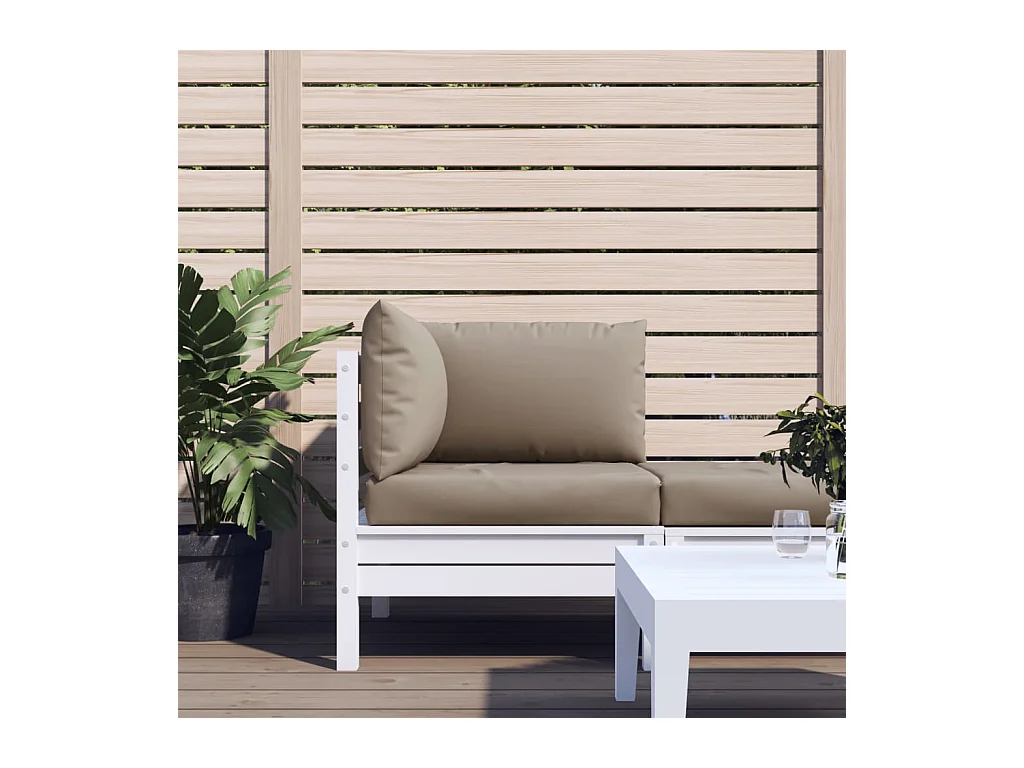 Coussins de palette 3 pcs taupe tissu oxford OFR62062