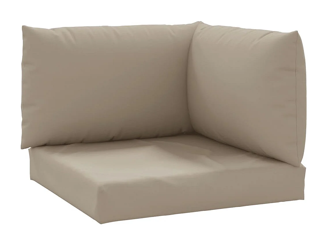 Coussins de palette 3 pcs taupe tissu oxford OFR62062