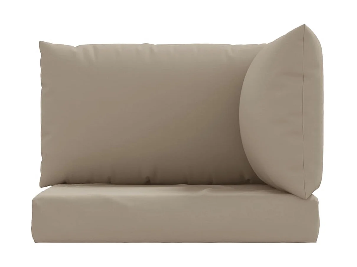 Coussins de palette 3 pcs taupe tissu oxford OFR62062