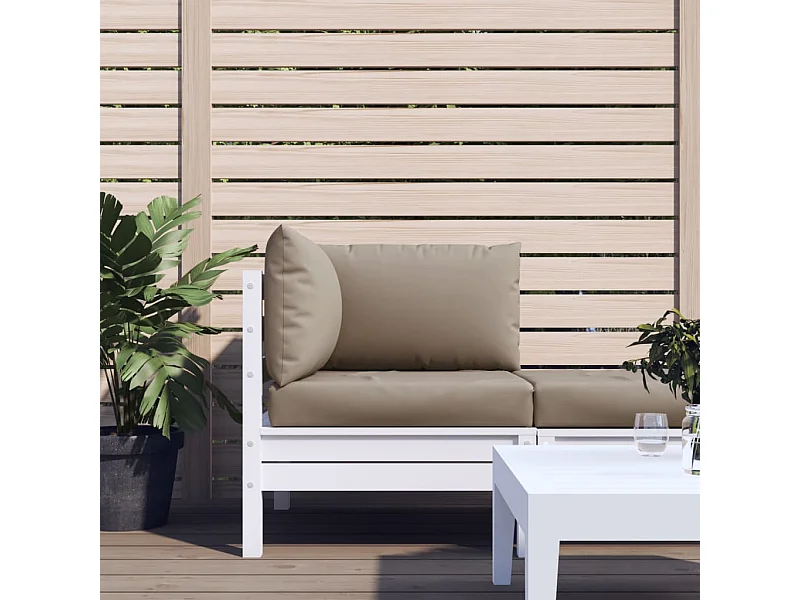 Coussins de palette 3 pcs taupe tissu oxford OFR62062