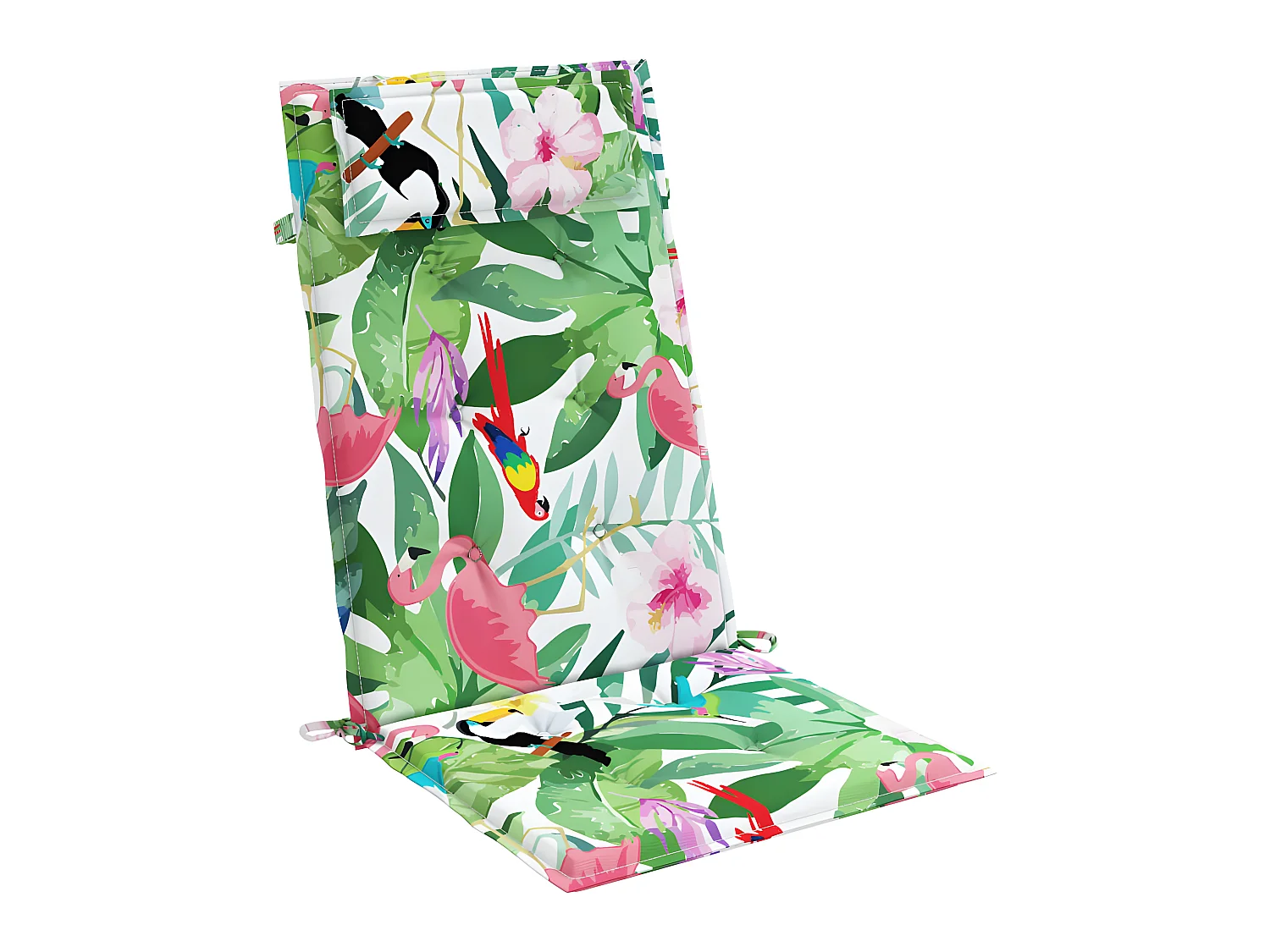 Coussins de chaise à dossier haut Lot de 4 multicolore OFR64991