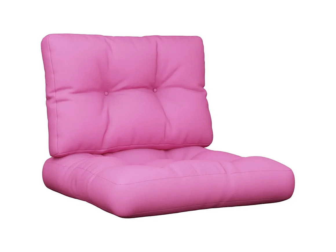 Coussins de palette 2 pcs rose tissu OFR15505
