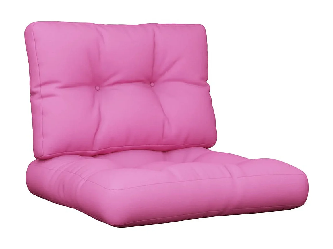 Almofadões para paletes 2 pcs tecido rosa PT981375