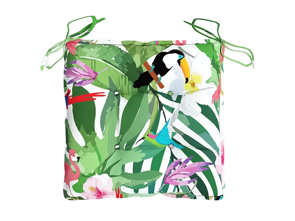 Coussins de chaise 4 pcs multicolore 50x50x7 cm tissu oxford OFR93240