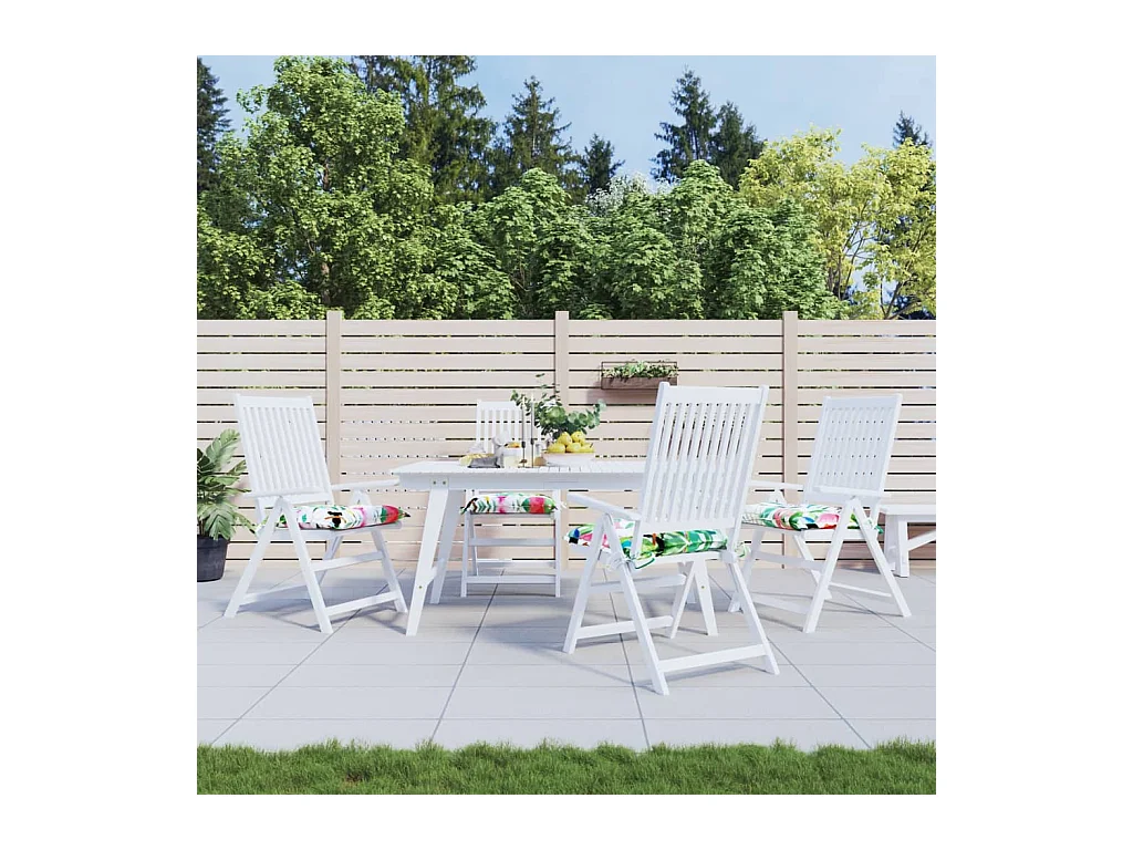 Coussins de chaise 4 pcs multicolore 50x50x7 cm tissu oxford OFR93240