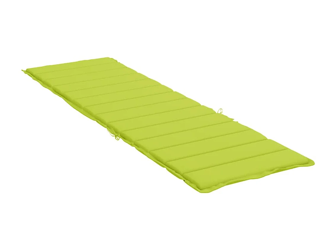 Coussin de chaise longue vert vif 200x50x3 cm tissu oxford OFR90166