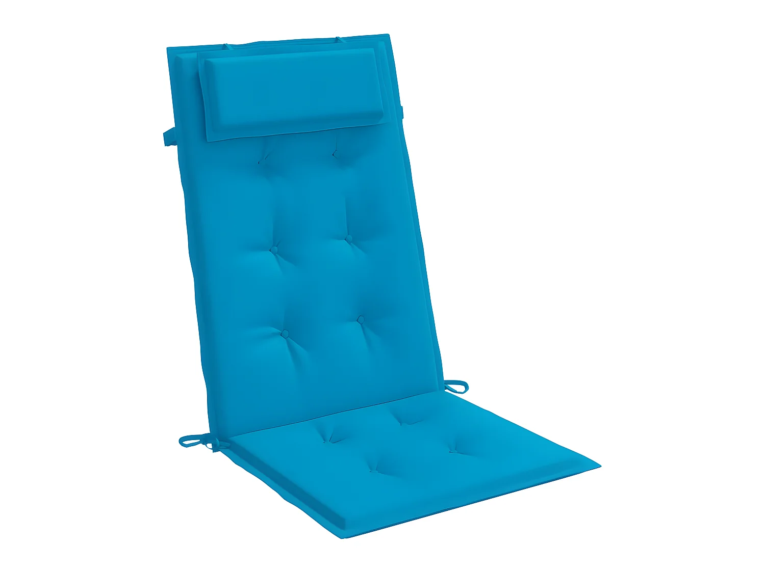 Coussins de chaise à dossier haut Lot de 2 bleu clair OFR10022
