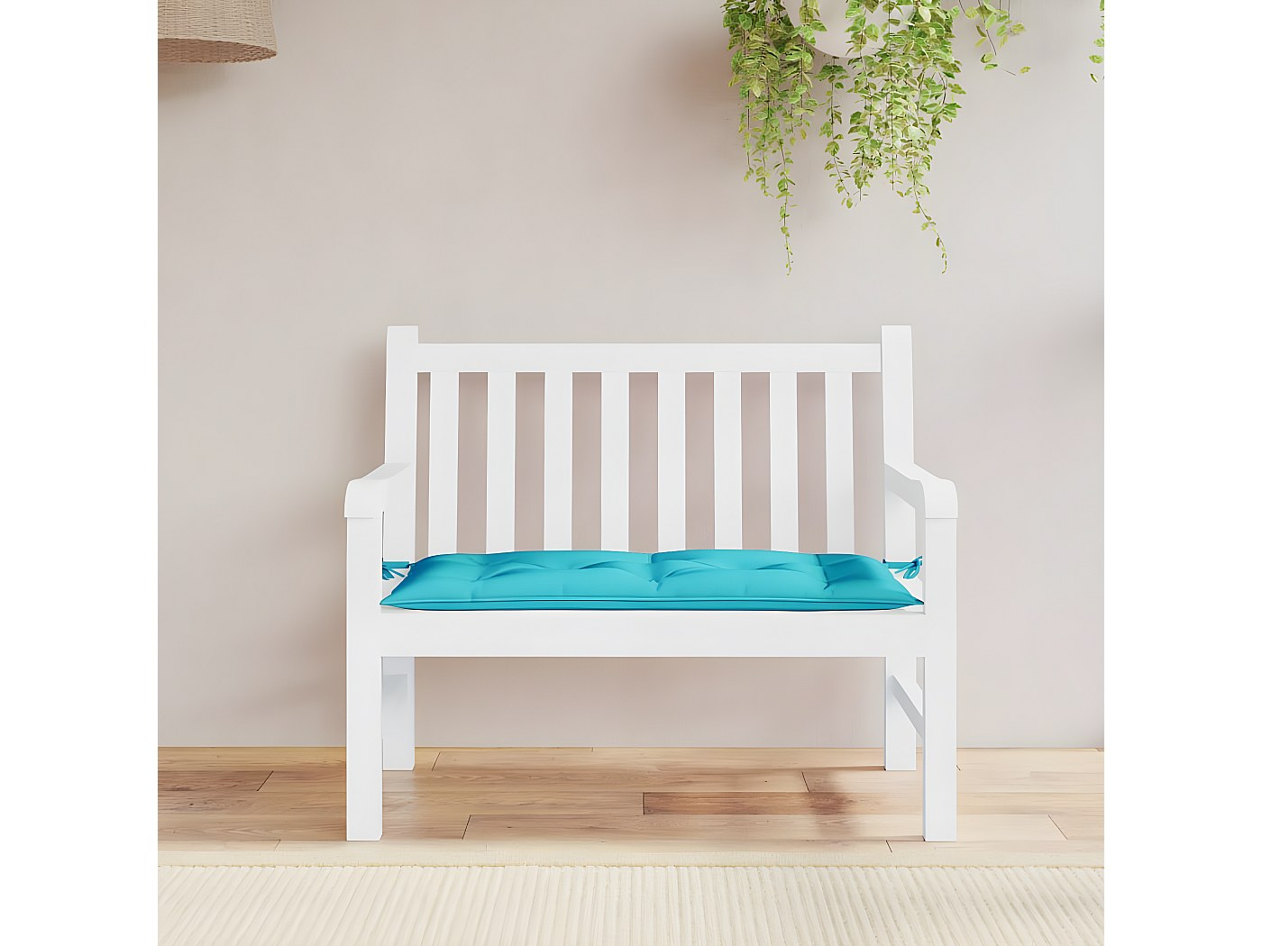 VidaXL Coussin De Banc De Jardin Multicolore 110x50x7 Cm – Tissu Oxford Imperméable, Rembourrage Doux Fibre Creuse, Anti-Dérapant