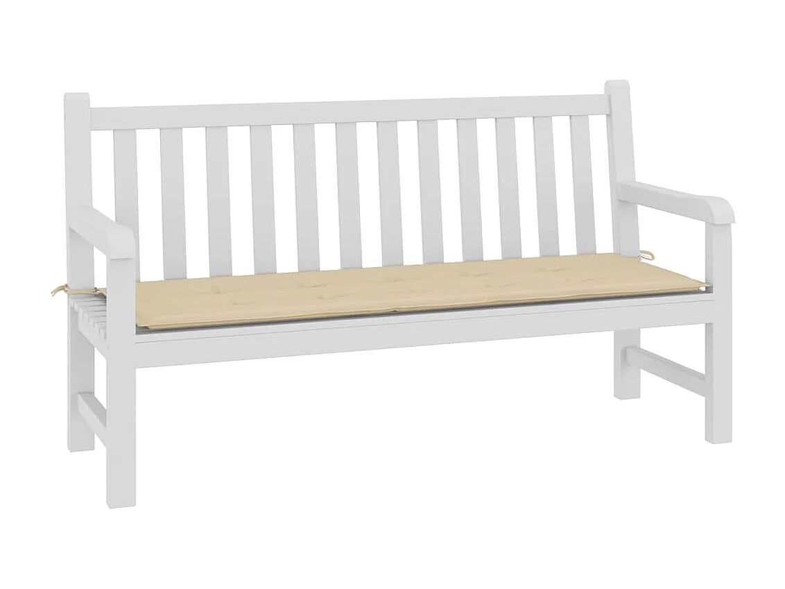 Almofadão p/ banco de jardim 150x50x3 cm tecido oxford bege PT400144