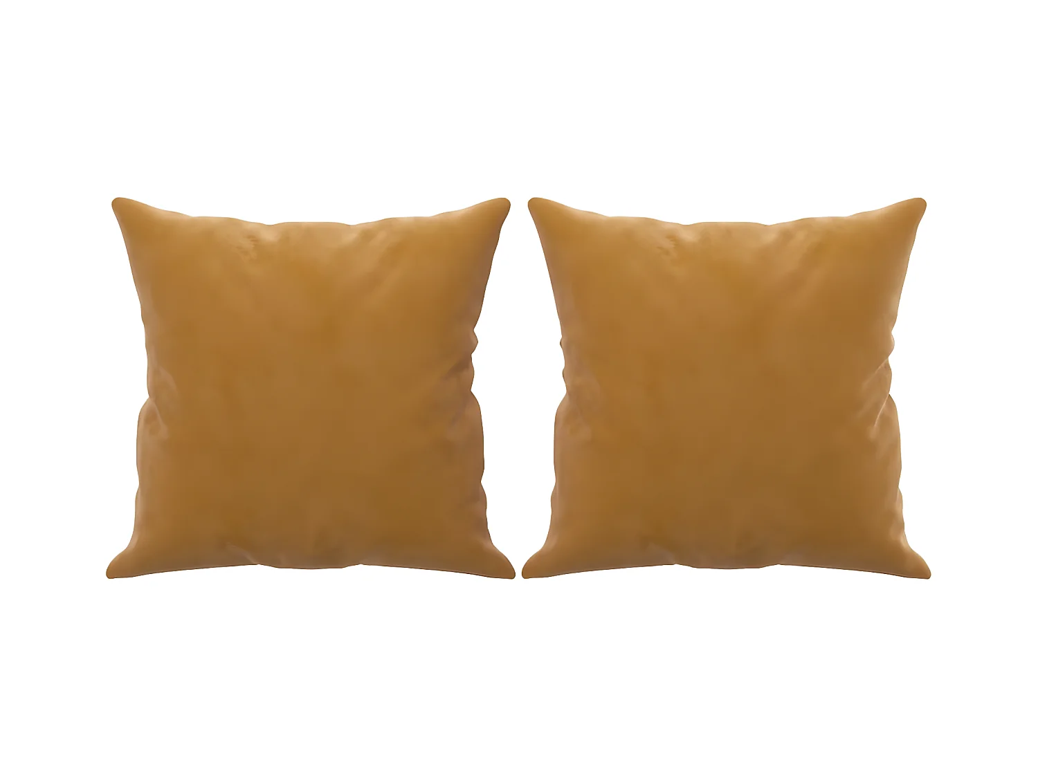 Cojines decorativos 2 uds terciopelo marrón 40x40 cm ES438470