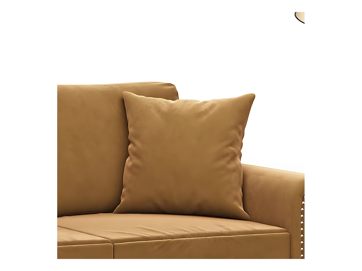 Cojines decorativos 2 uds terciopelo marrón 40x40 cm ES438470