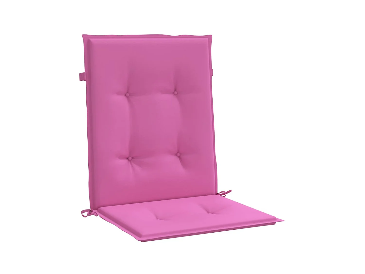 Coussins de chaise à dossier bas Lot de 2 rose tissu OFR75570