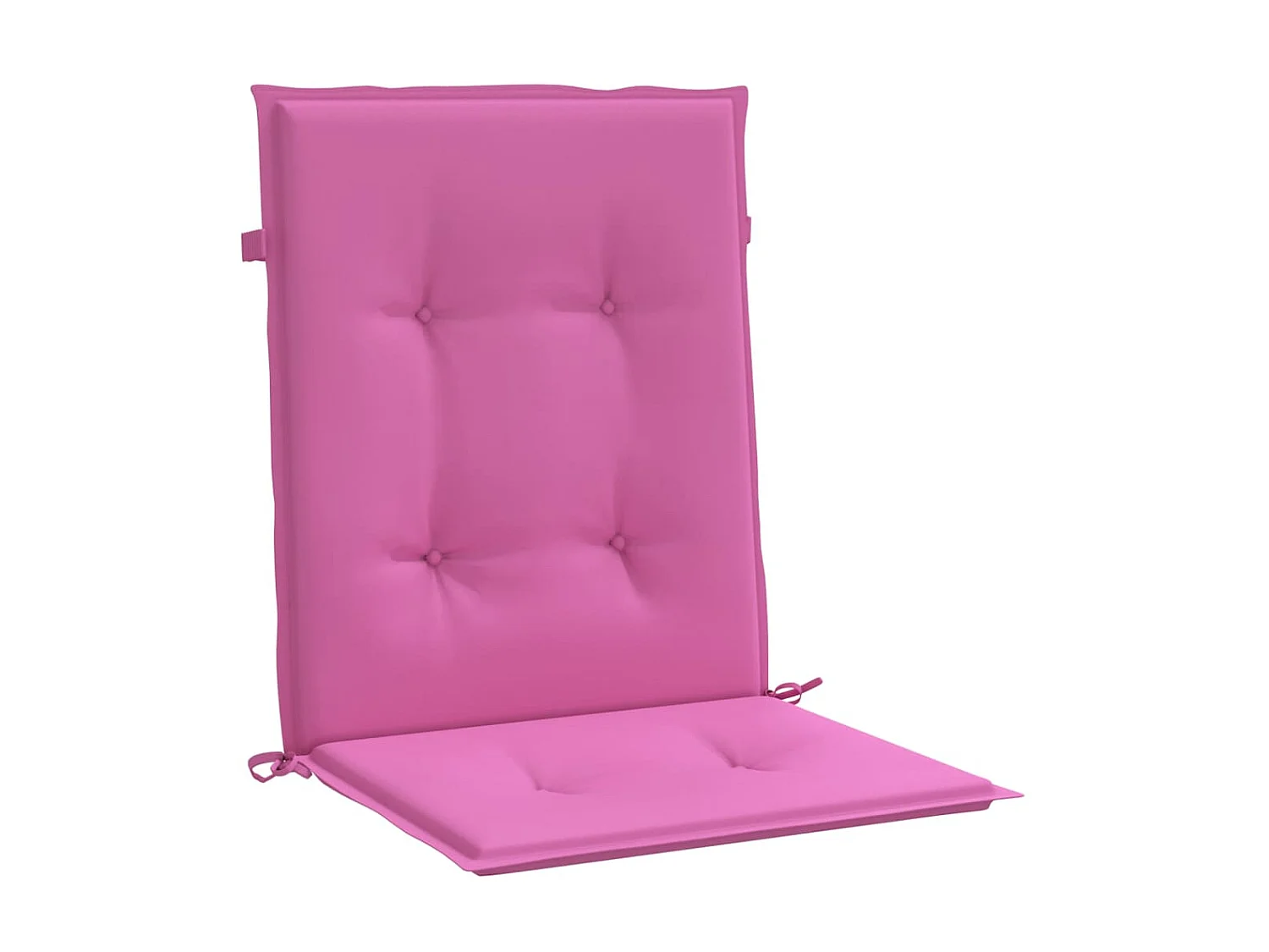 Coussins de chaise à dossier bas Lot de 2 rose tissu OFR75570
