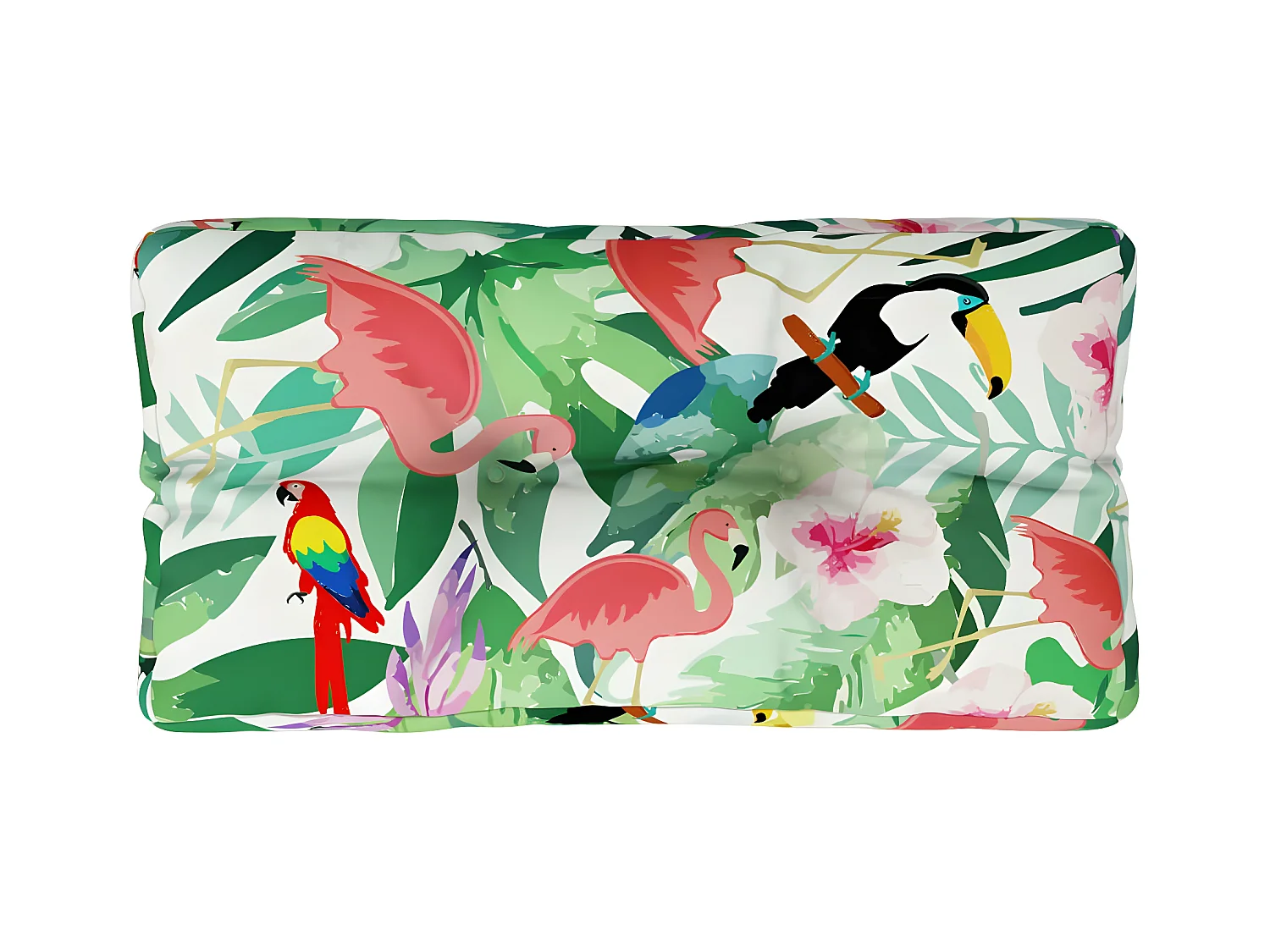 Cojín para palés tela multicolor 80x40x12 cm ES841434