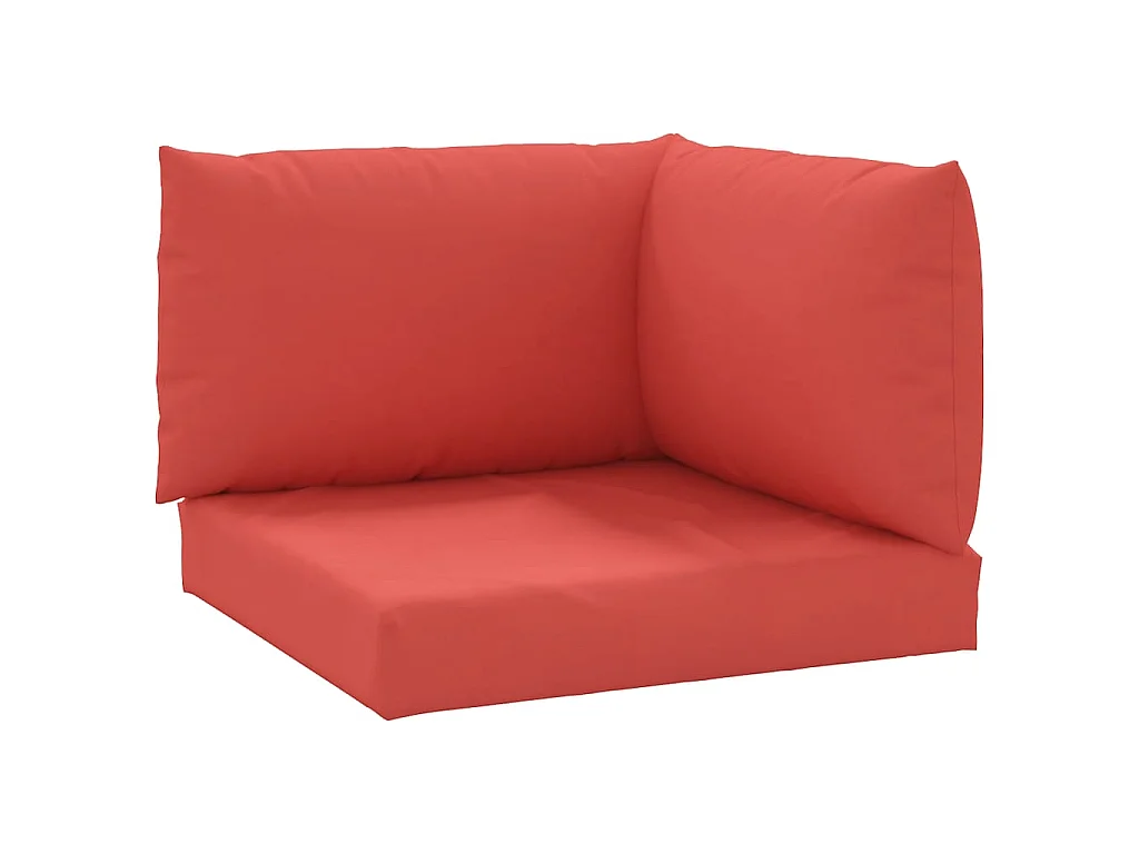 Coussins de palette 3 pcs rouge tissu oxford OFR64364