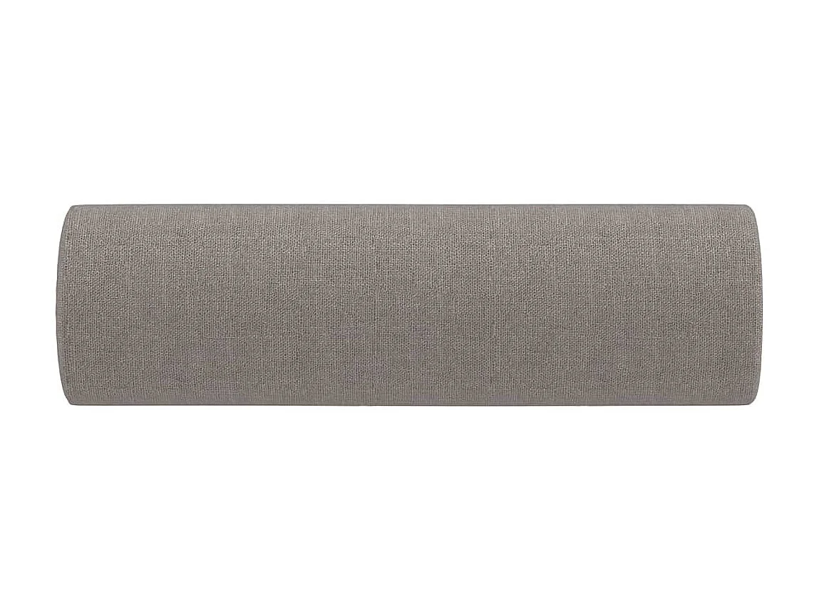 Coussins décoratifs 2 pcs Taupe Ø15x50 cm Tissu OFR78897