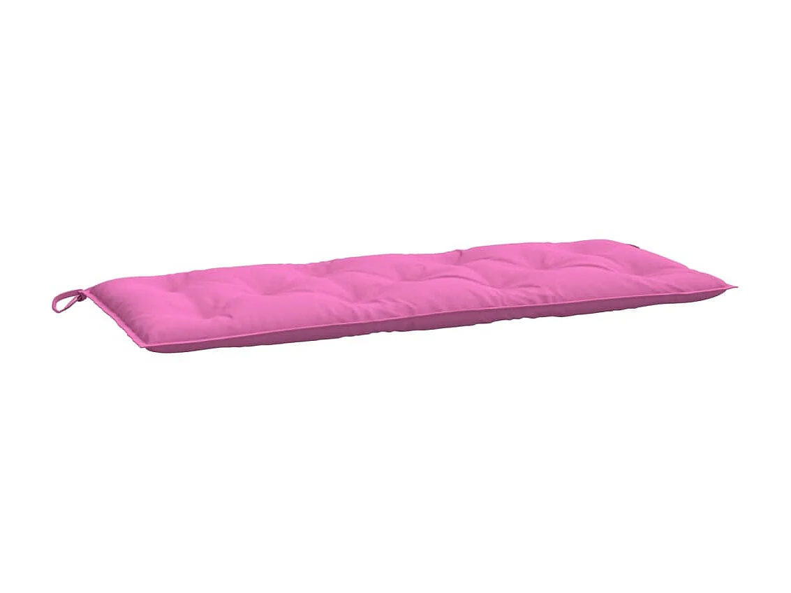 Coussins de banc de jardin Lot de 2 rose 120x50x7 cm tissu OFR32703