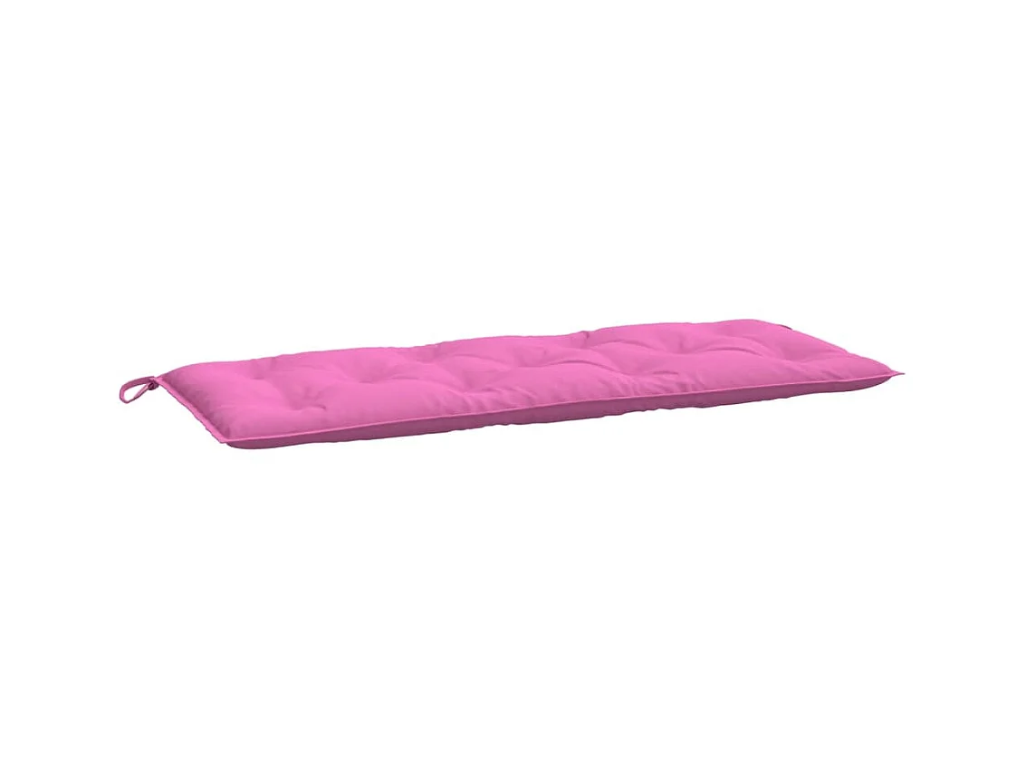 Tuinbankkussens 2 st 120x50x7 cm stof roze NL369705
