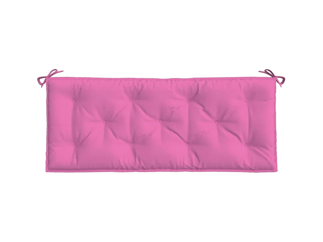 Tuinbankkussens 2 st 120x50x7 cm stof roze NL369705