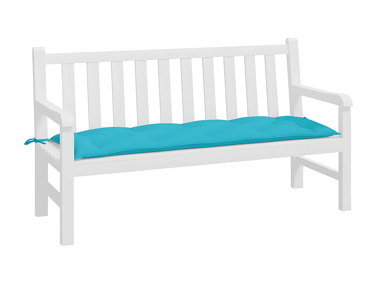 Coussin de banc de jardin turquoise 150x50x7 cm tissu oxford OFR65443