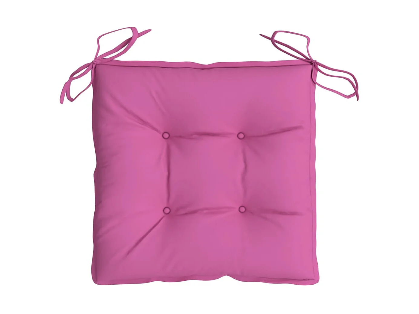 Coussins de chaise 2 pcs, Coussins de siège rose 50x50x7 cm tissu oxford KLZ34282