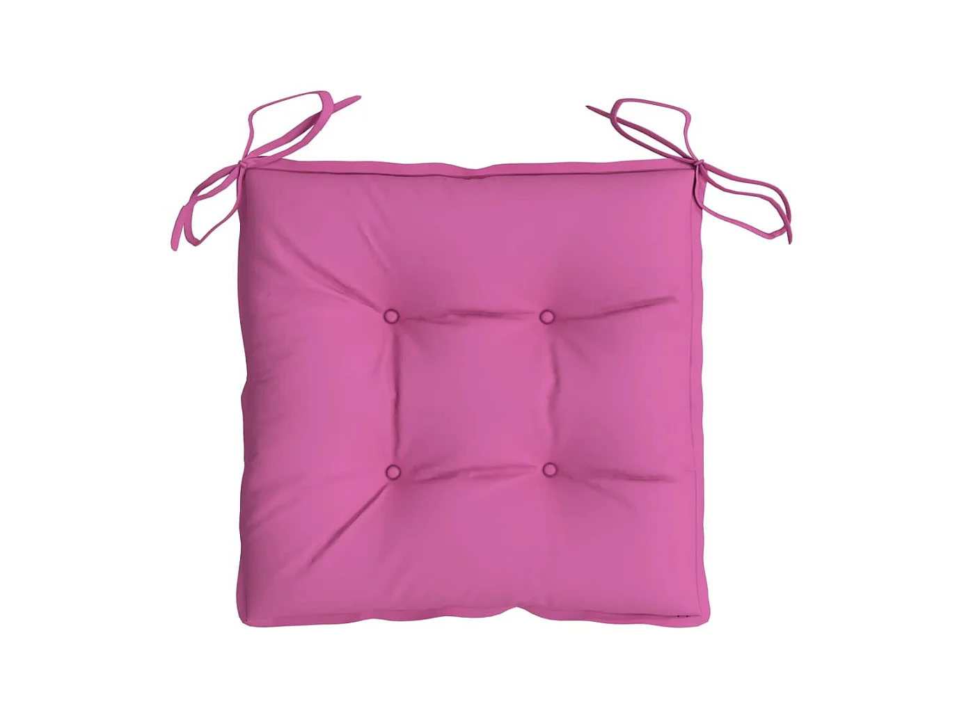 Cojines de silla de jardín 2 uds tela Oxford rosa 50x50x7 cm ES851692