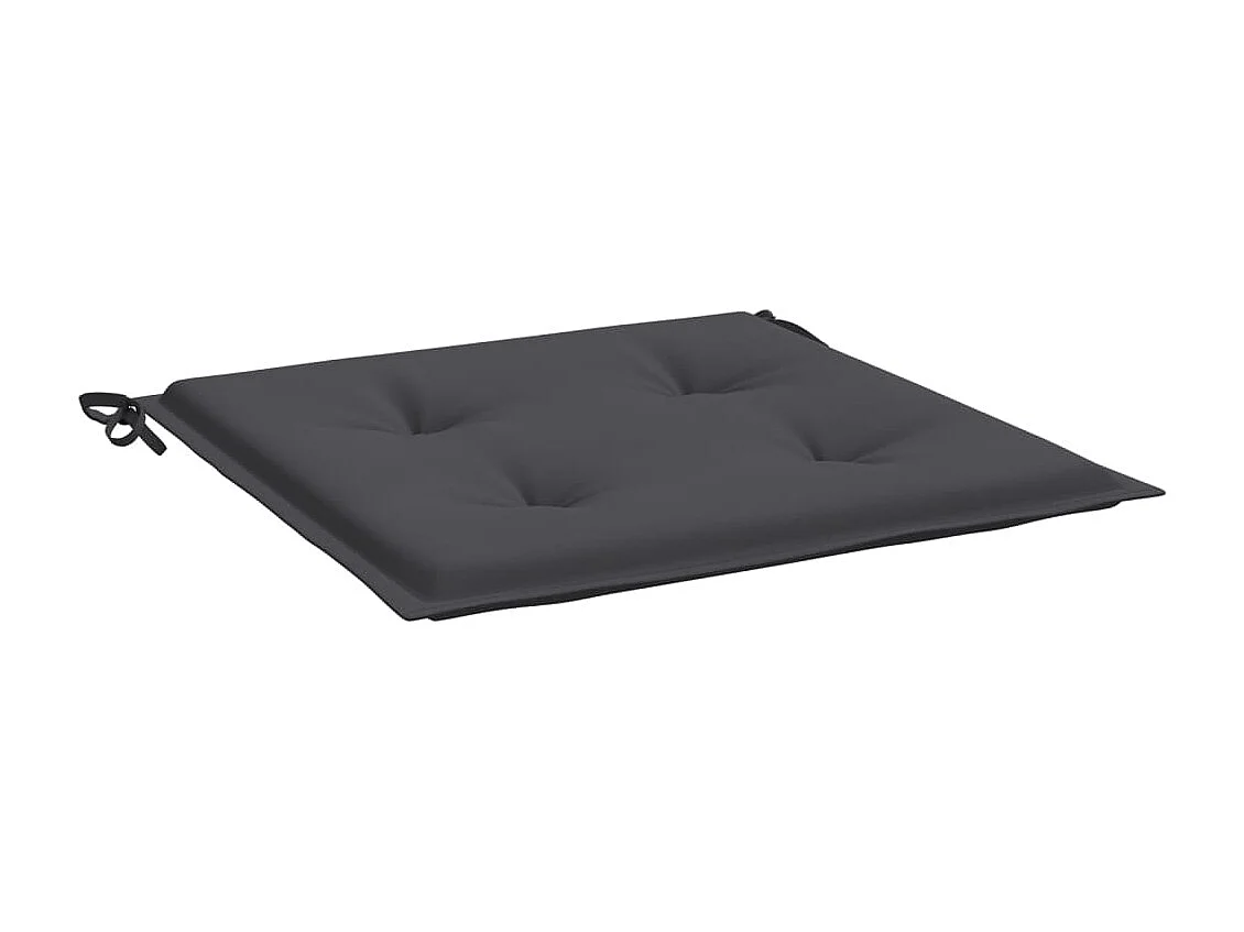 Coussins de chaise de jardin 2 pcs anthracite 40x40x3 cm OFR41154