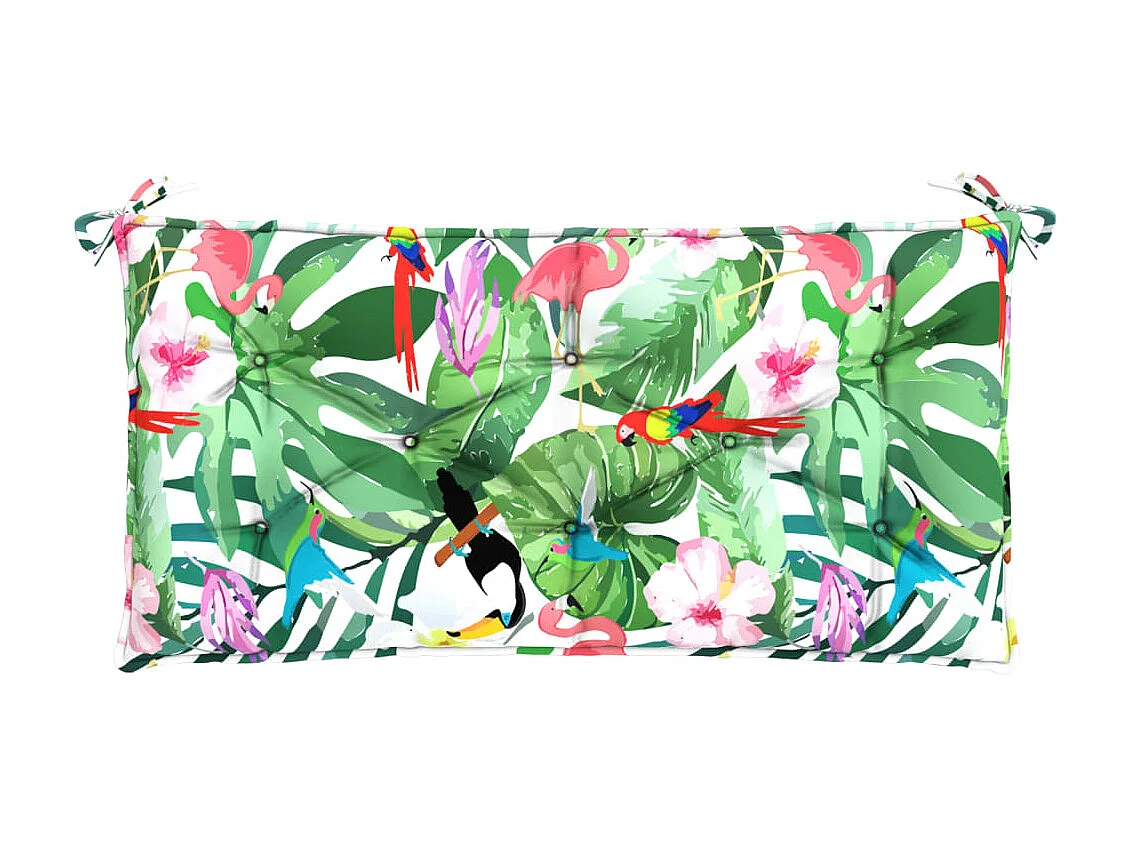 Coussins de banc de jardin Lot de 2 multicolore 100x50x7 cm OFR61013