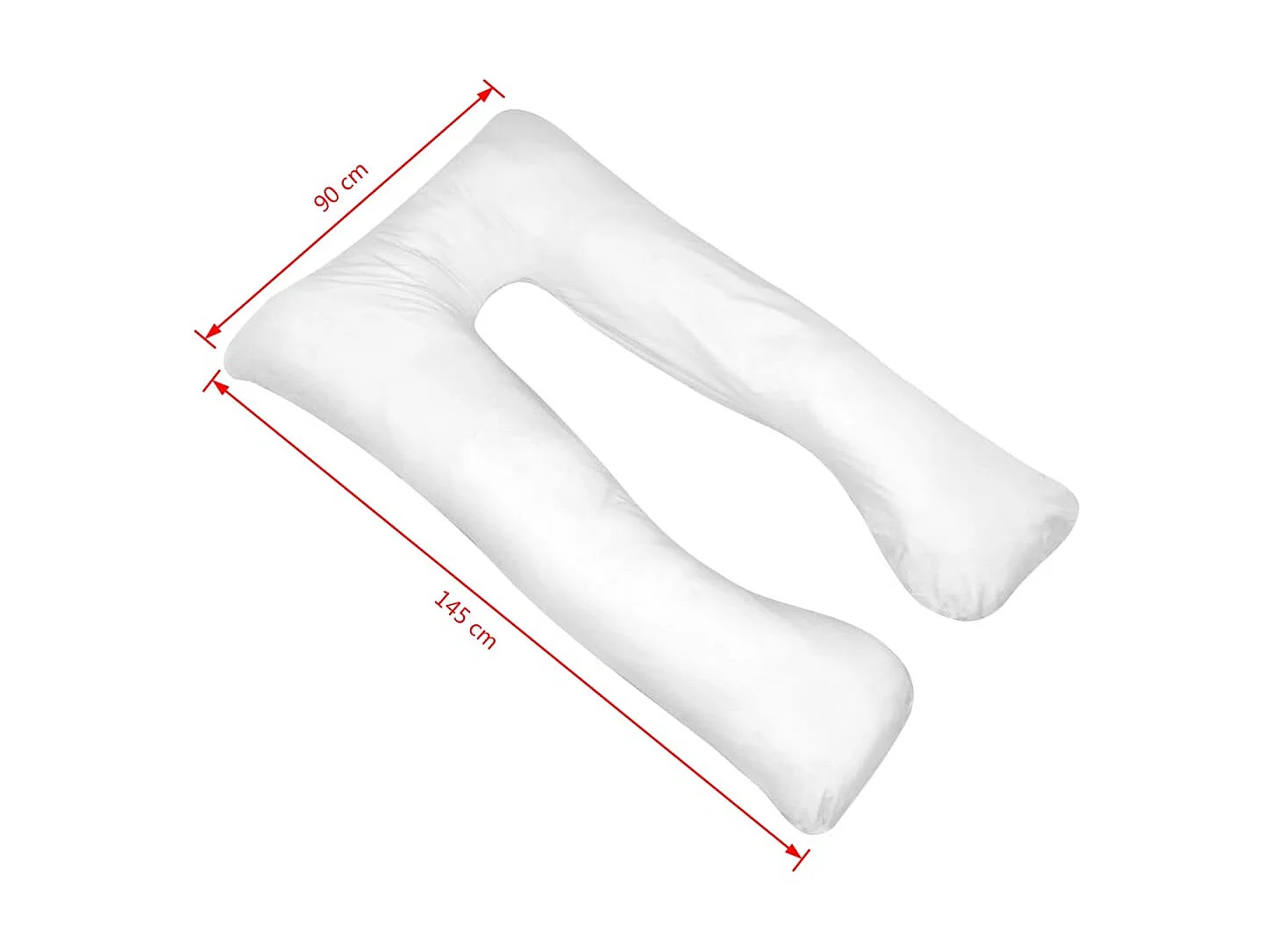 Almohada de embarazo blanca 90x145 cm ES560566