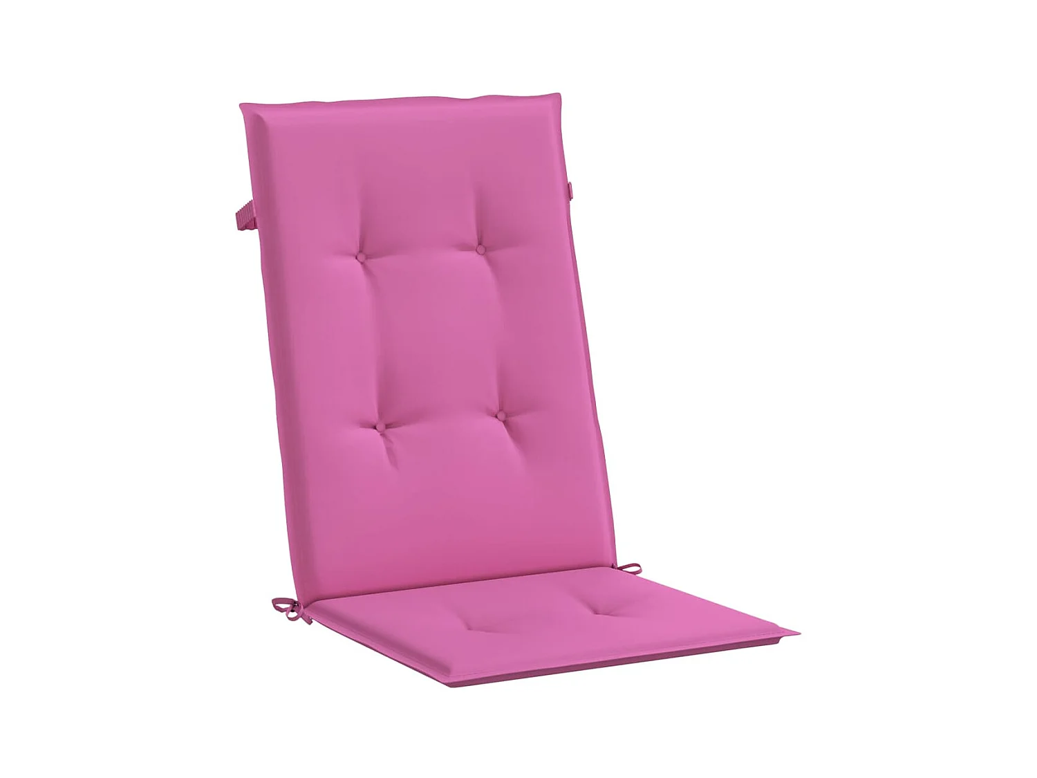 Stoelkussens 6 st hoge rug stof roze NL226493