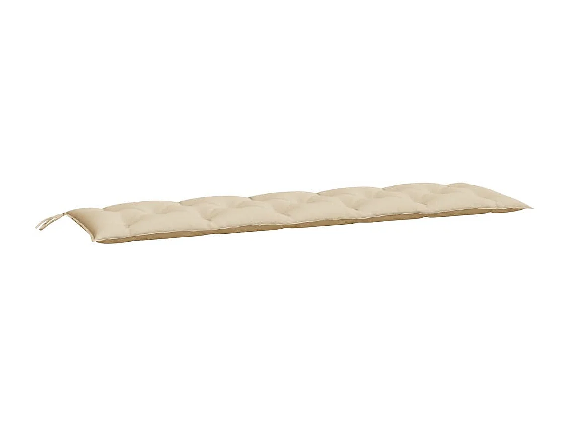 Coussins de banc de jardin 2 pcs beige 180x50x7 cm tissu Oxford OFR54468