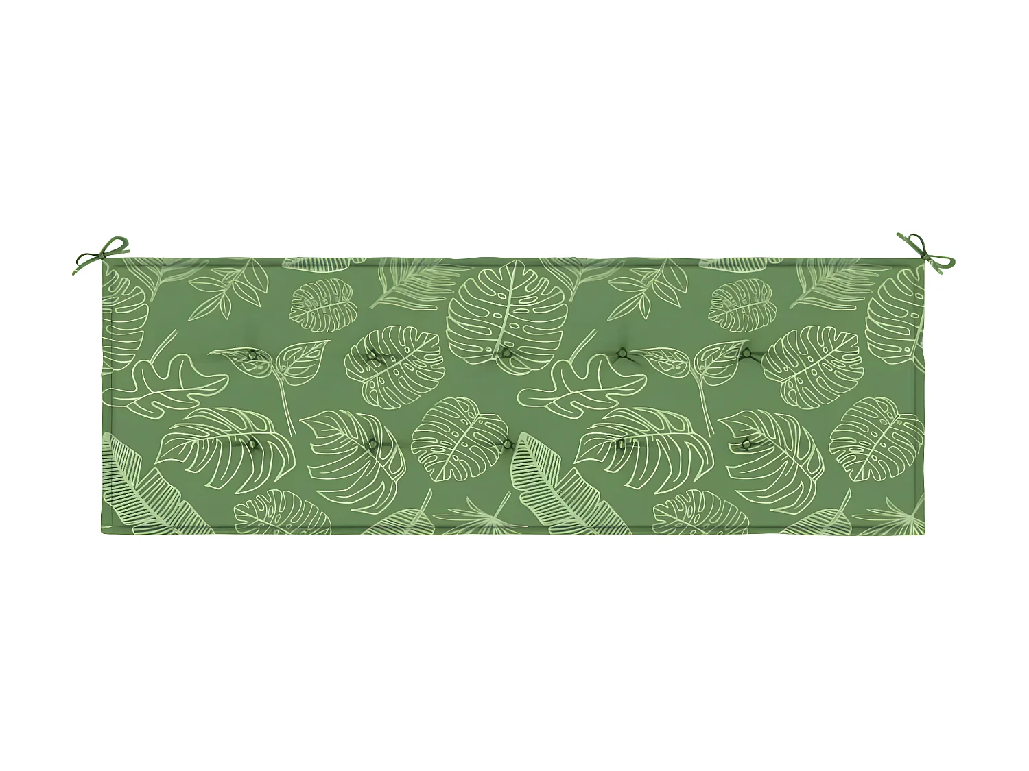 Almofadão banco jardim 150x50x3 cm tecido oxford padrão folhas PT834842