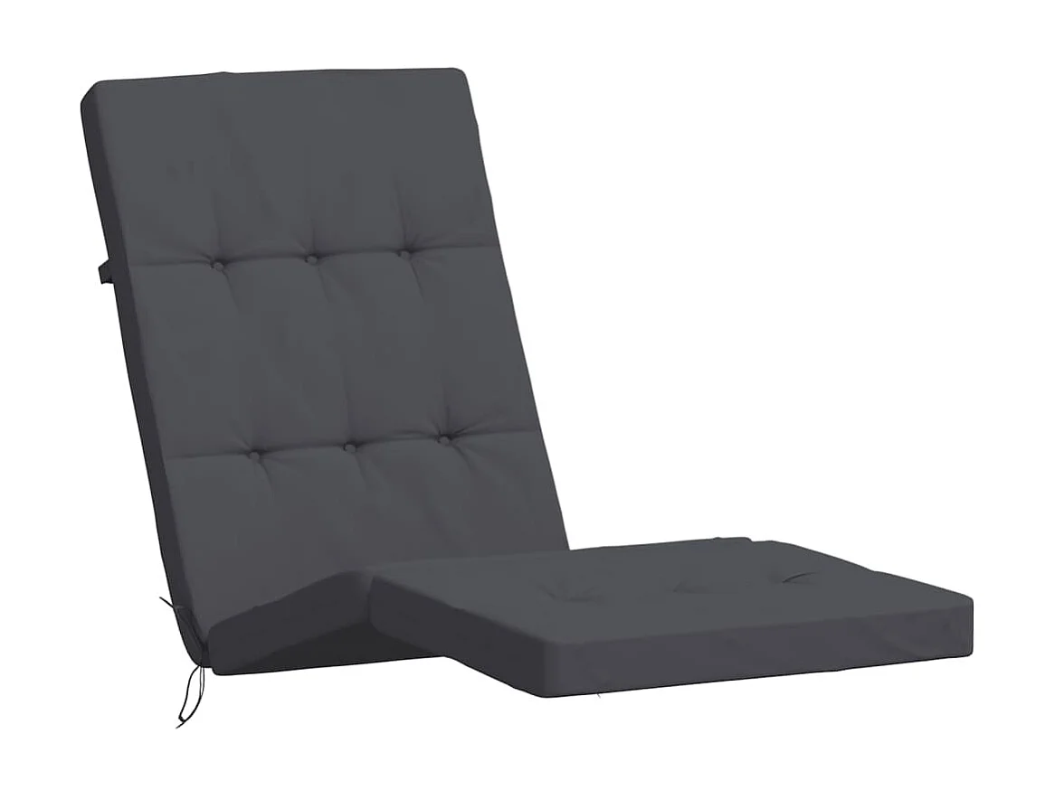 Almofadões p/ cadeira de terraço 2 pcs tecido oxford antracite PT702129