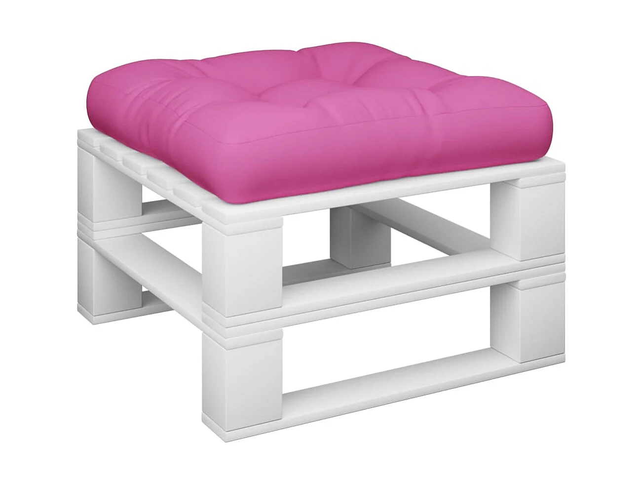 Coussin de palette rose 58x58x10 cm tissu oxford OFR24223