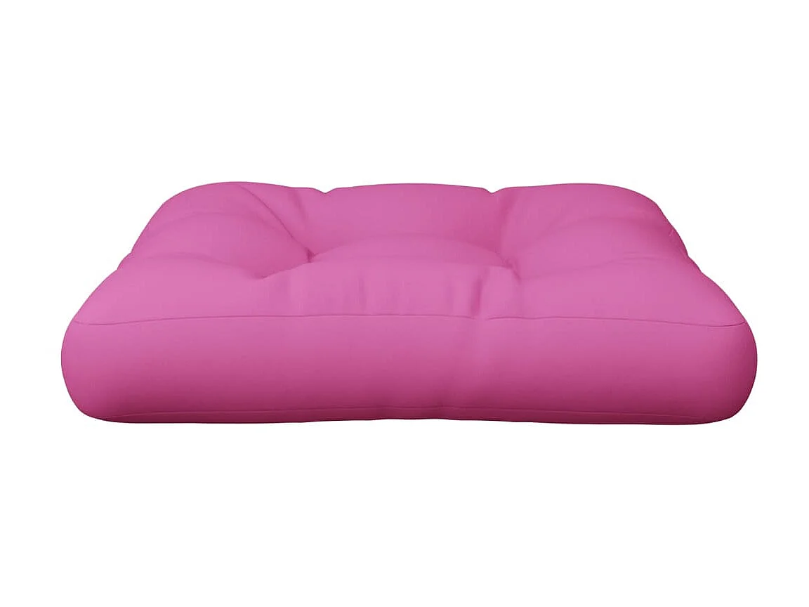 Coussin de palette rose 58x58x10 cm tissu oxford OFR24223