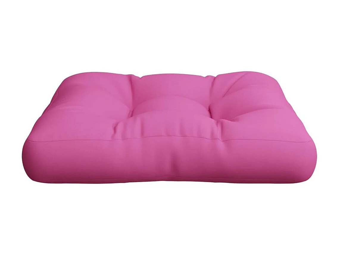 Coussin de palette rose 58x58x10 cm tissu oxford OFR24223