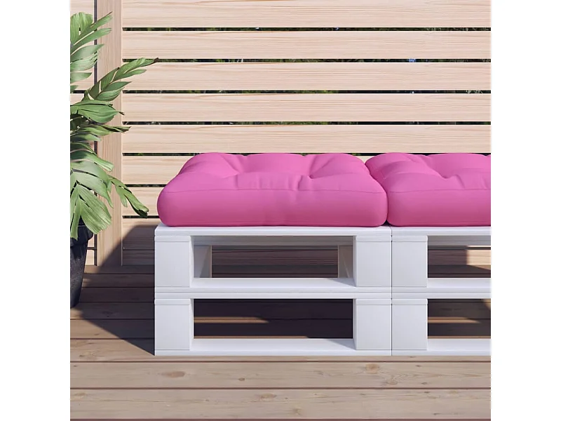Palletkussen 58x58x10 cm oxford stof roze NL963101