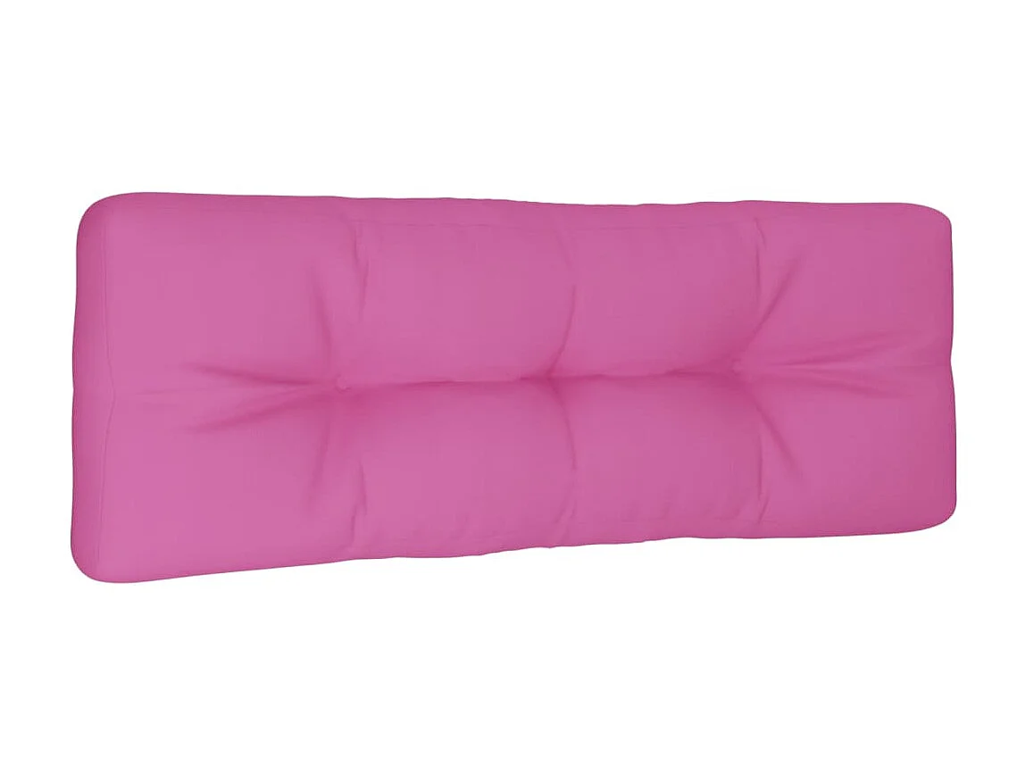 Coussin de palette rose 120x40x12 cm tissu OFR52733