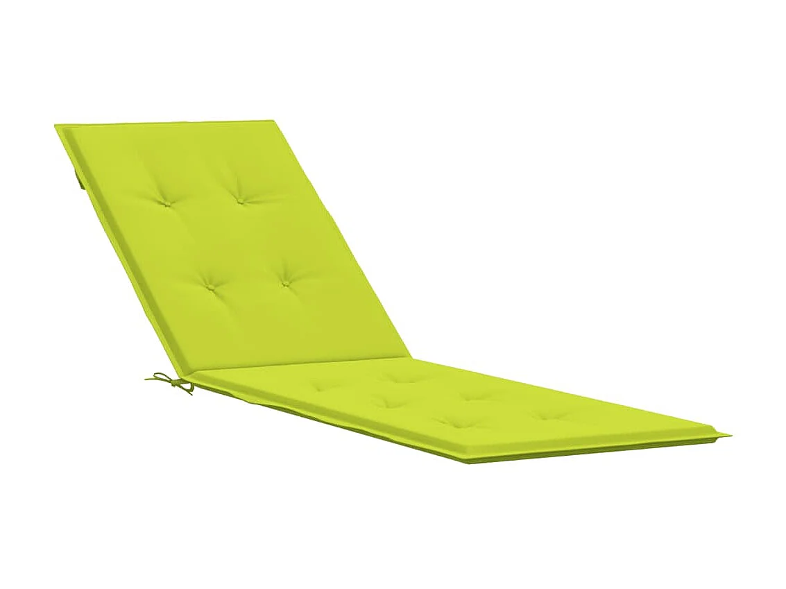 Coussin de chaise de terrasse vert vif (75+105)x50x3 cm OFR75192