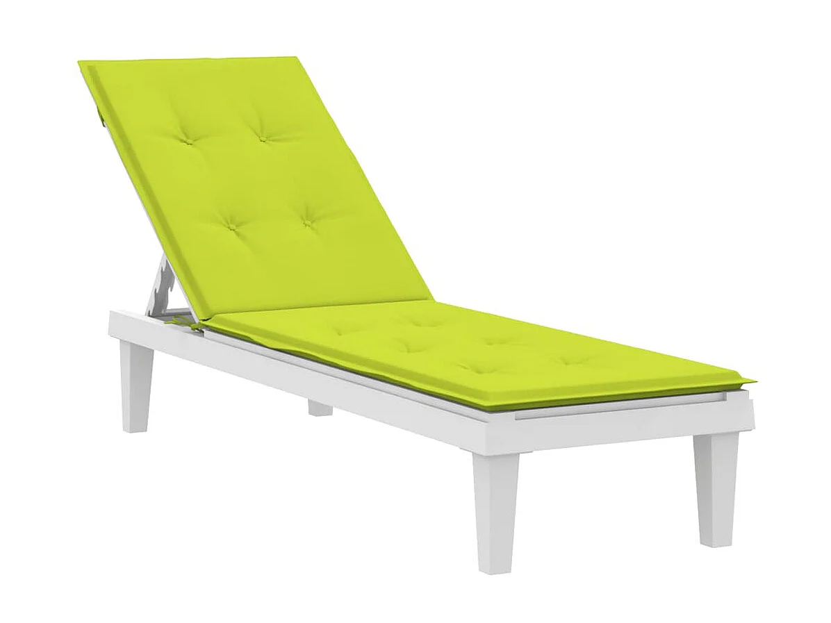 Coussin de chaise de terrasse vert vif (75+105)x50x3 cm OFR75192