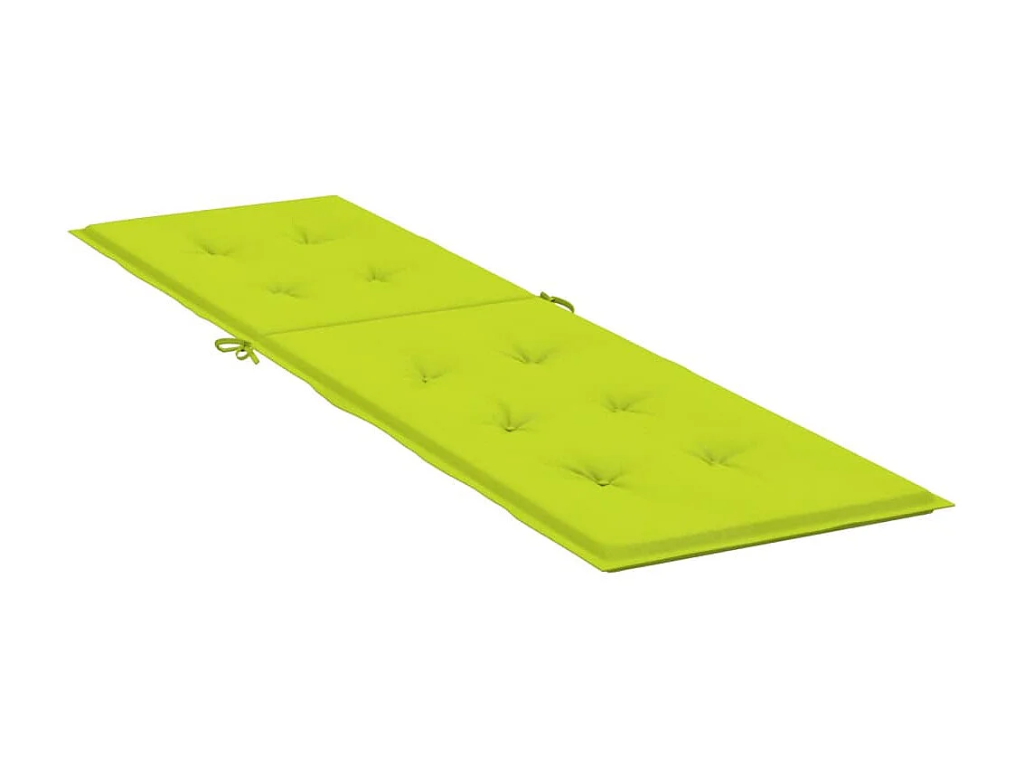 Coussin de chaise de terrasse vert vif (75+105)x50x3 cm OFR75192