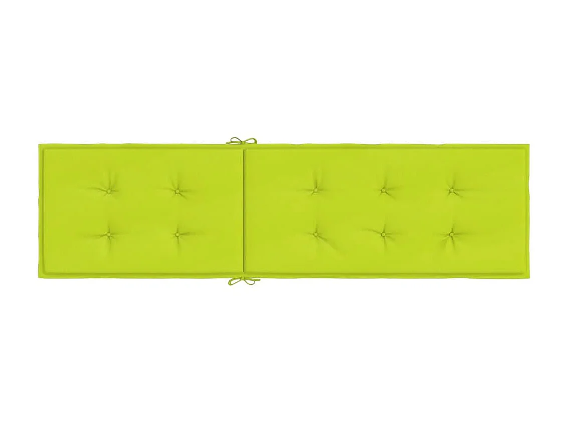 Coussin de chaise de terrasse vert vif (75+105)x50x3 cm OFR75192